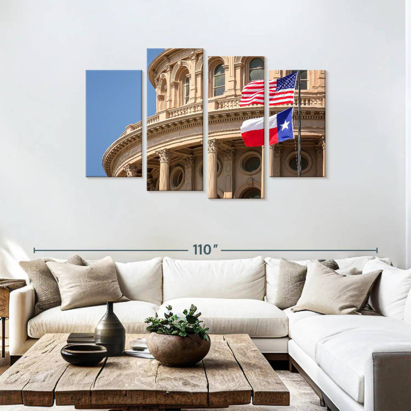 Drapeaux de Marchelle, Texas Capitol, H 48 po x l 75 po
