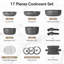 17 - Piece Aluminum Cookware Set