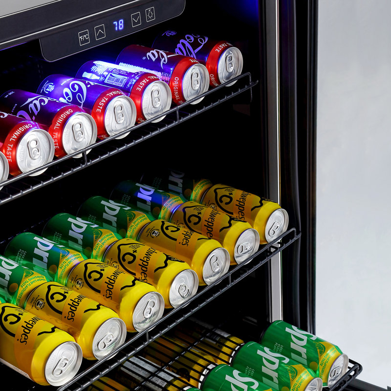 Empava 23.4'' Stainless Steel Built-In Beverage Cooler with Glass Door