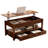 Lift Top Coffee Table with Drawers and Hidden Compartment-118671474