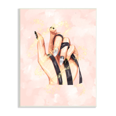 «Glam Nail Vernis Hand Fashion Style Stars» par Ziwei Li - imprimé