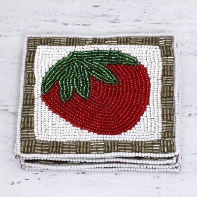 Cotton Square 4 Piece Coaster Set