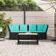Canapé de patio avec coussins en rotin de polyester-1079906107