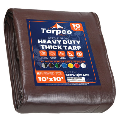 Housse de protection en toile résistante aux rayons UV et résistante aux rayons UV avec œillets métalliques pour le camping, le toit, la piscine et la protection des bateaux