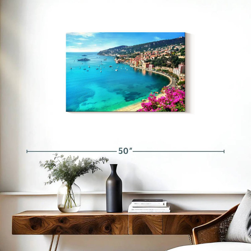 Gillard Villefranche-Sur-Mer Coastal Gillard, H 20 po x l 30 po