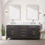 Meuble-lavabo double avec comptoir