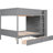 Gray Full Over Bunk Bed With Drawers And Cabinet - Ideal For Growing Families' Space Needs Drawer Construction, Safe Design, Comfortable Rest, Suitable All Members-1901907334-1901907384