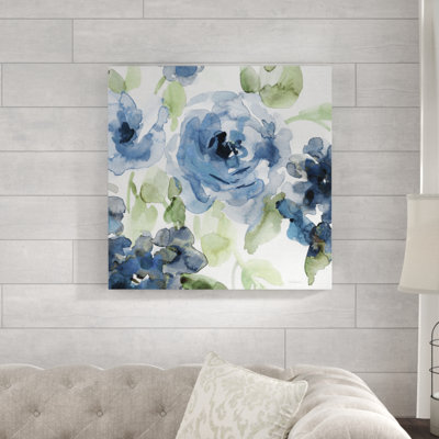 Belles Blue II Indigo by Carol Robinson - Print on Canvas
