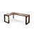 Solid wood walnut-colored L-shaped corner desk-217062022-217062017