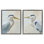 Ensemble de 2 toiles flottantes encadrées Heron Birds Gazing