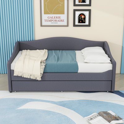 Upholstered Daybed with Light and Trundle by Ivy Bronx