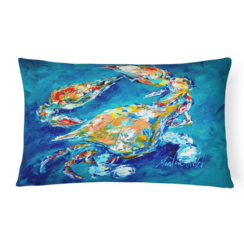 Crab Crab Indoor/Outdoor Throw Pillow
