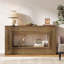 Console de 59 po de long, canapé naturel avec rangement pour le vestibule-1615424999