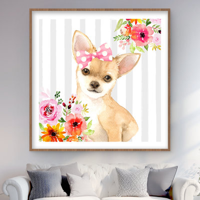 Chihuahua Dog Framed Matted Print | Home Decor Art