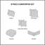 Pièces de literie pour grand lit, polyester rustique moderne pour le confort de la chambre à coucher