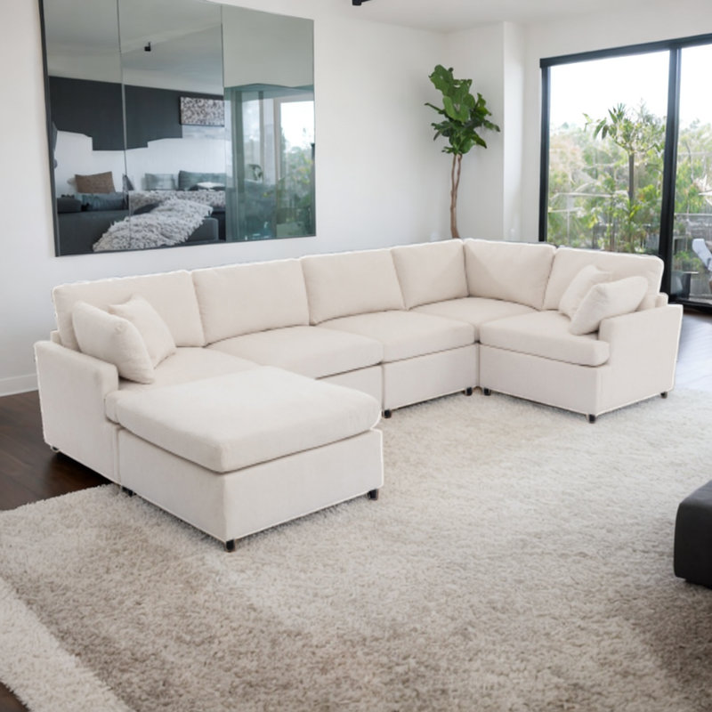 Canapé Shehorn, Polyester beige
