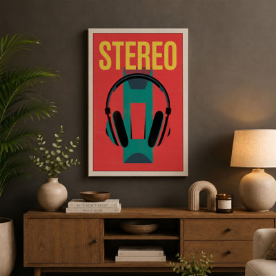 Stereo Modern Retro - Wrapped Canvas