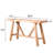Farmhouse A- Frame Wood Console Table, 58.5"