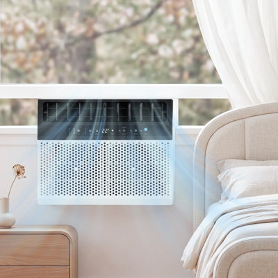 Climatiseur de fenêtre en U 10 000 BTU - Refroidit 450 pieds carrés Pieds, 6 modes, télécommande, ultra silencieux et écoénergétique pour la chambre à coucher, le salon, le bureau