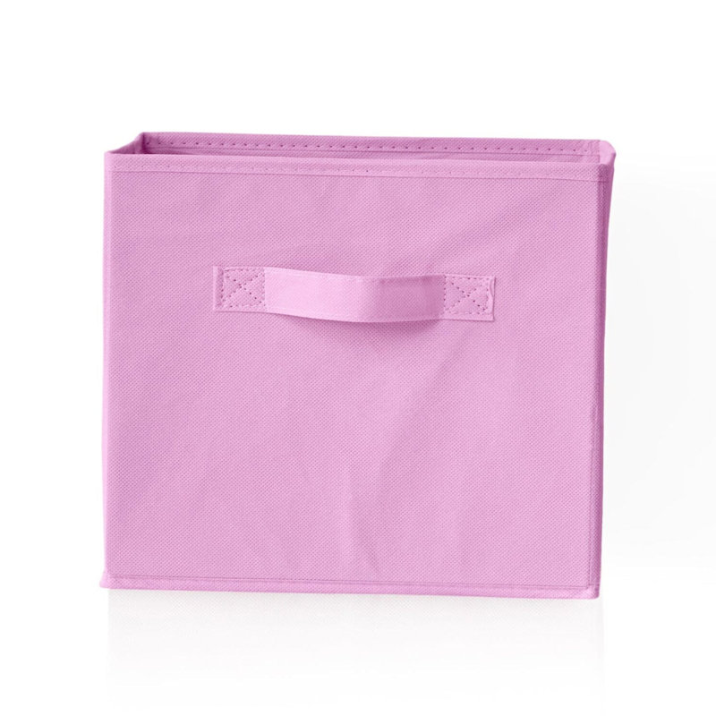 Rebrilliant Northville Fabric Decorative Basket, Bright Pink, 24cm H x 24cm W x 24cm D