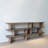 Light Brown Solid wood Rectangular Console Table-180578758
