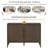 47.25-Inch Farmhouse Sideboard with Pine Veneer, Adjustable Feet, Metal Handles-2065507391