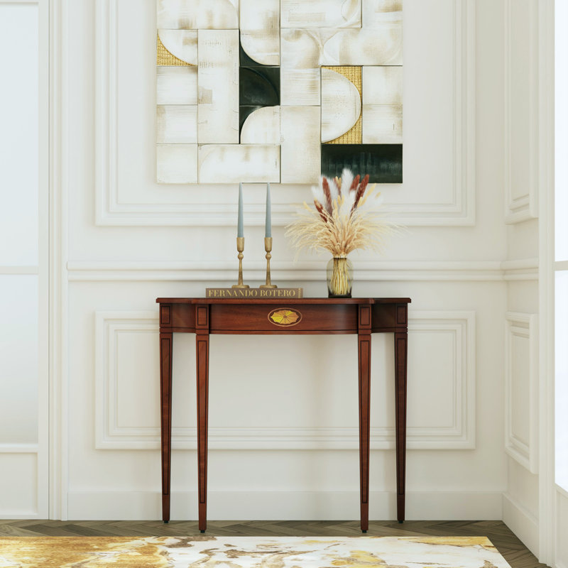 Joanne 36'' Console Table, Olive Ash Burl