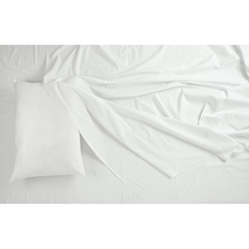 Choice Collection Flat Sheet – Cotton/Poly Percale, 200 Thread Count, Wrinkle-Resistant