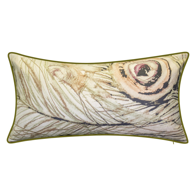 Abstract Feather Throw Pillow