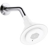 Moxie 2.5 GPM Single-Function Shower Head with Wireless Speaker