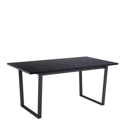 Barayon Marble Top Metal Base Dining Table