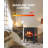 Electric Fireplace Heater, 5300 BTU Portable Fireplace with App & Remote