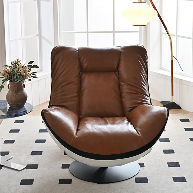 Fauteuil pivotant écologique et confortable, Brun