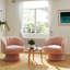 Fauteuil demi-tonneau pivotant en velours Murrow-1400920486-1563350881