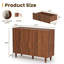 Commode d'appoint vintage en bois avec 8 tiroirs