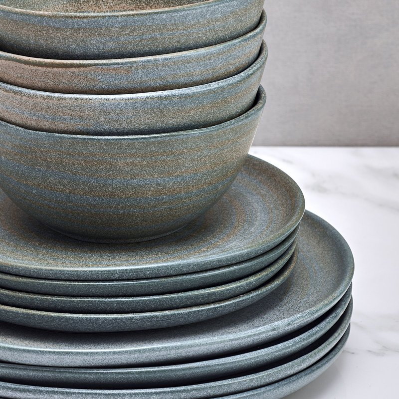 Stoneware Dinnerware Set - Service for 4