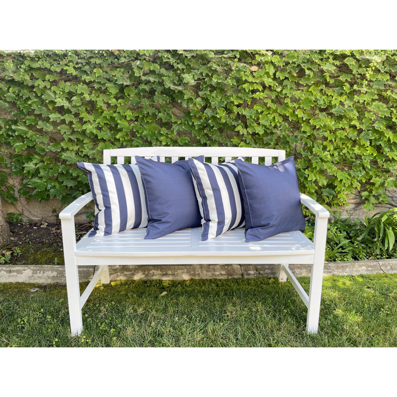 Striped Outdoor Accent Pillow Covers, Polar Night