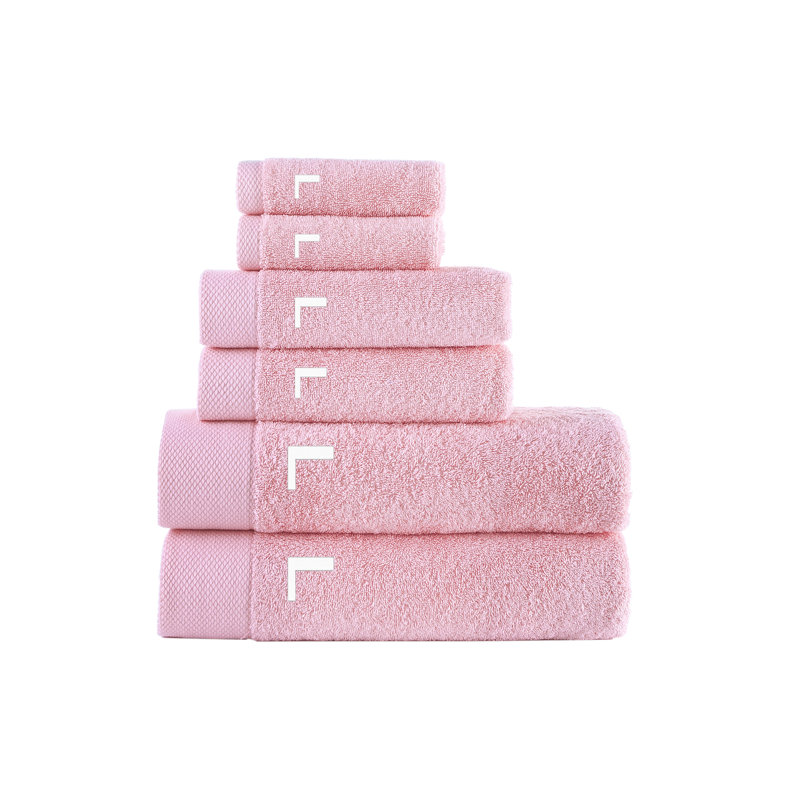 Dierks 6 pcs Towel Set, L, Pink