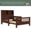 Twin Size Platform Bed With Storage Headboard, Pull-Out Design, High-Quality Safety Rails-1037297688