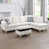 White Microfiber/Microsuede