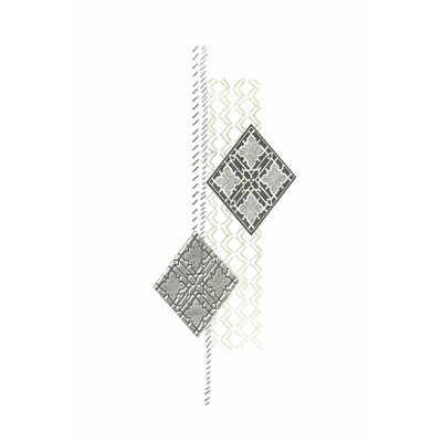 Block Print Composition III by June Erica Vess - Wrapped Canvas Graphic Art