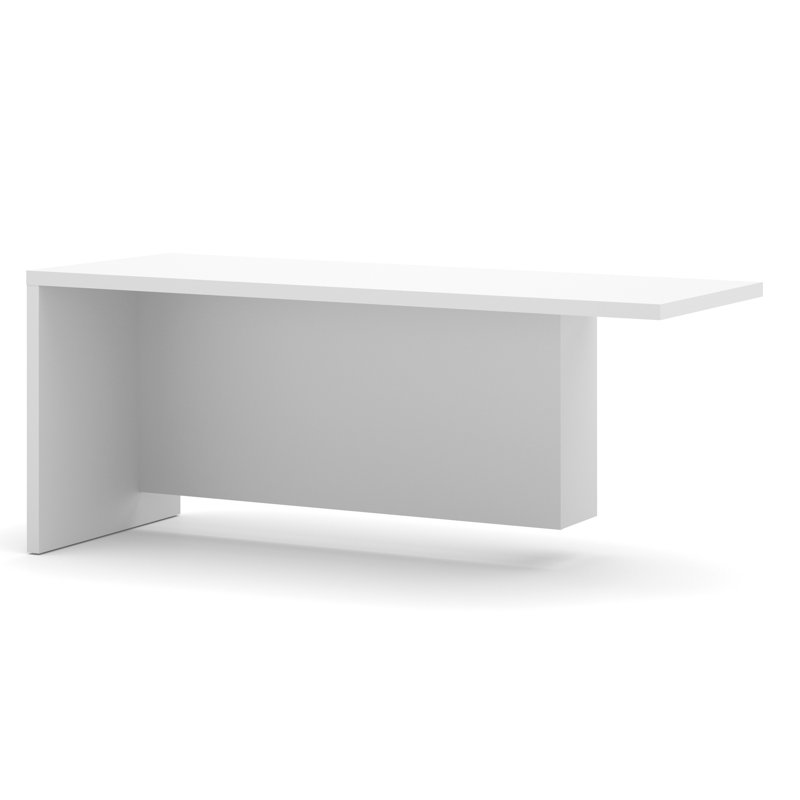 Retour de bureau réversible Idael, Blanc