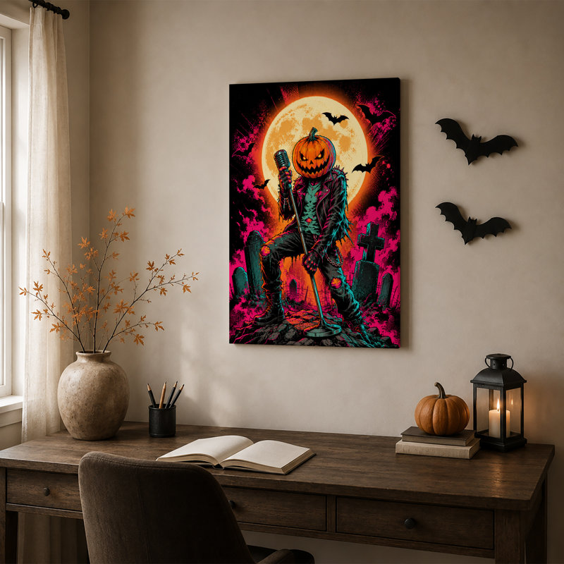 Jack O Lantern Rocker, H 18 po x l 12 po