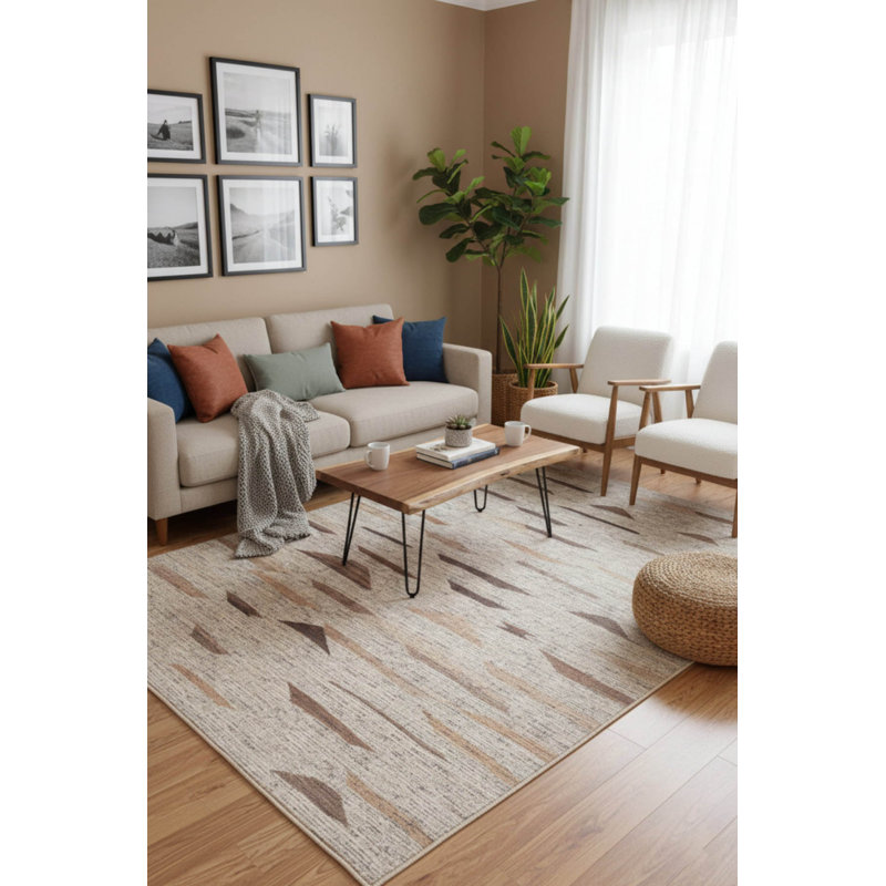 Tapis Jax Authentic Modern, Rectangle 5 pi x 7 pi 7 po