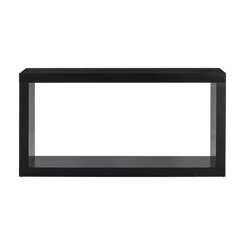 Modern Minimalist Square Entrance Table For Entrance And Living Room, Black