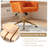 Swivel Adjustable Office Chair With Golden Metal Base-1977471795