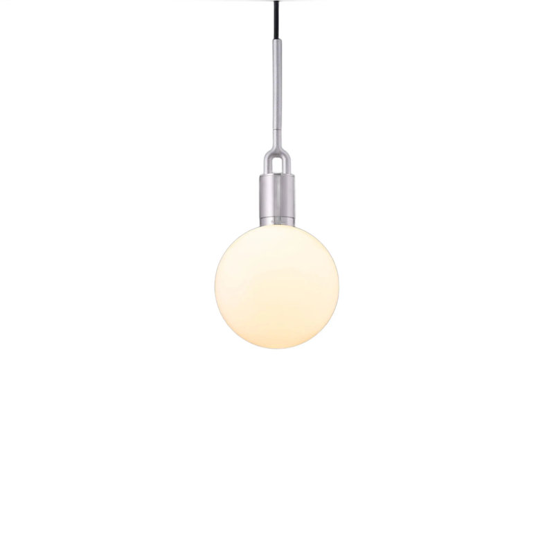 1 - Light Pendant, Steel/Opal