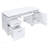 Rochelle White Computer Desk With 2 Drawers, Cabinet, And Adjustable Keyboard Tray For Ergonomic Comfort And Storage-1736574400