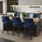 Bisto Upholstered Counter Height Bar Stool with Solid Wood legs-222826441