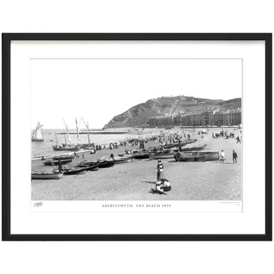 Aberystwyth, The Beach 1899 by Francis Frith - Single Picture Frame Print